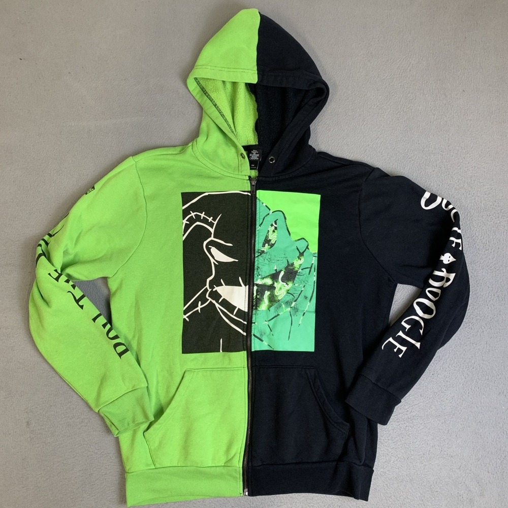 Tim Burton's The Nightmare‎ Before Christmas Hoodie Men's Sz Small Roll The Dice
